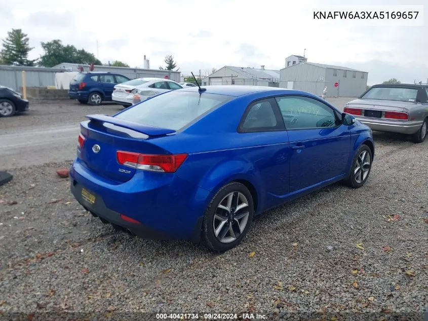 2010 Kia Forte Koup Sx VIN: KNAFW6A3XA5169657 Lot: 40421734