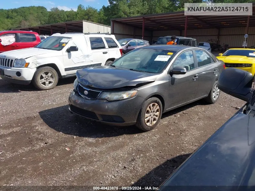 KNAFU4A22A5124715 2010 Kia Forte Ex