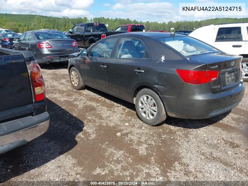 KNAFU4A22A5124715 2010 Kia Forte Ex