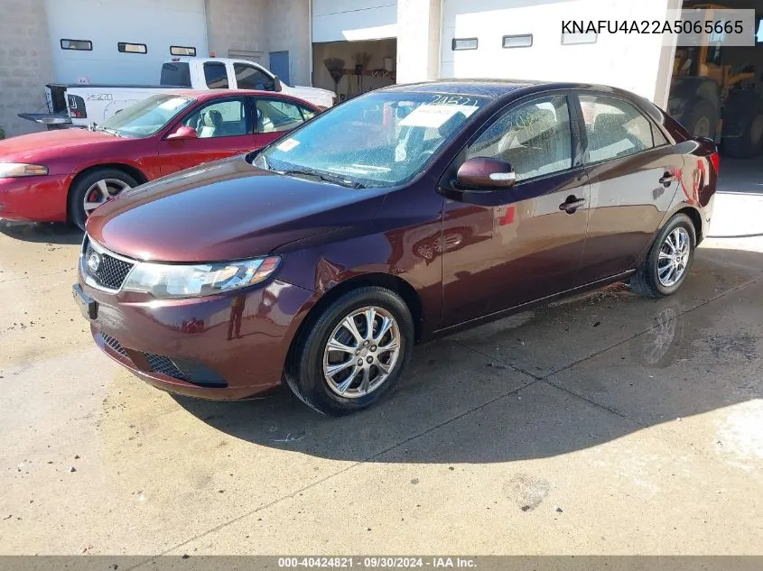 KNAFU4A22A5065665 2010 Kia Forte Ex