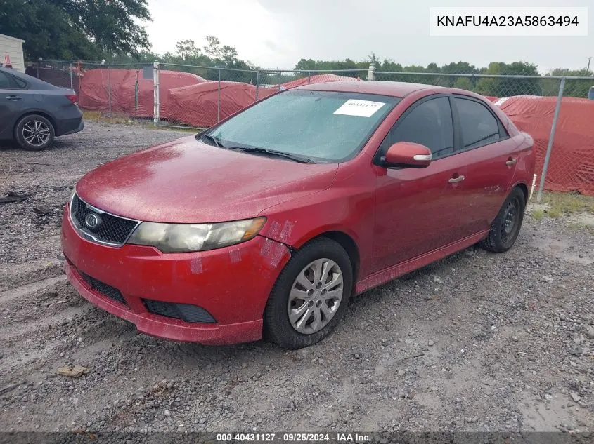 2010 Kia Forte Ex VIN: KNAFU4A23A5863494 Lot: 40431127