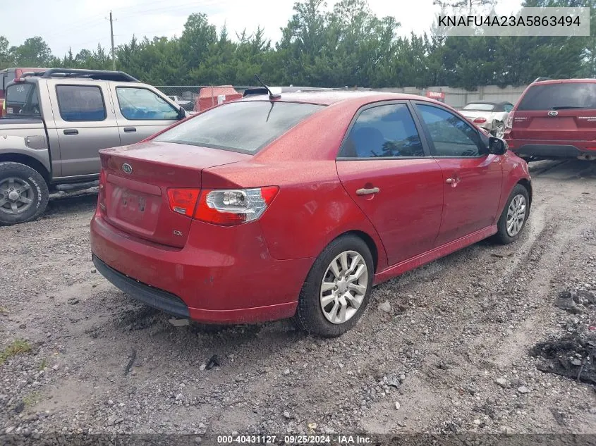 KNAFU4A23A5863494 2010 Kia Forte Ex