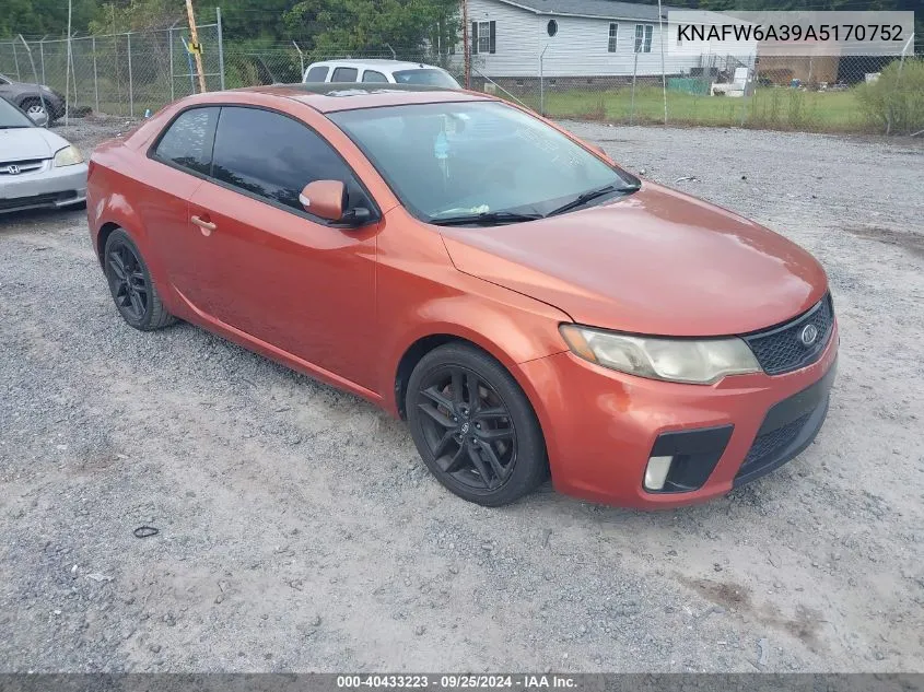 KNAFW6A39A5170752 2010 Kia Forte Koup Sx