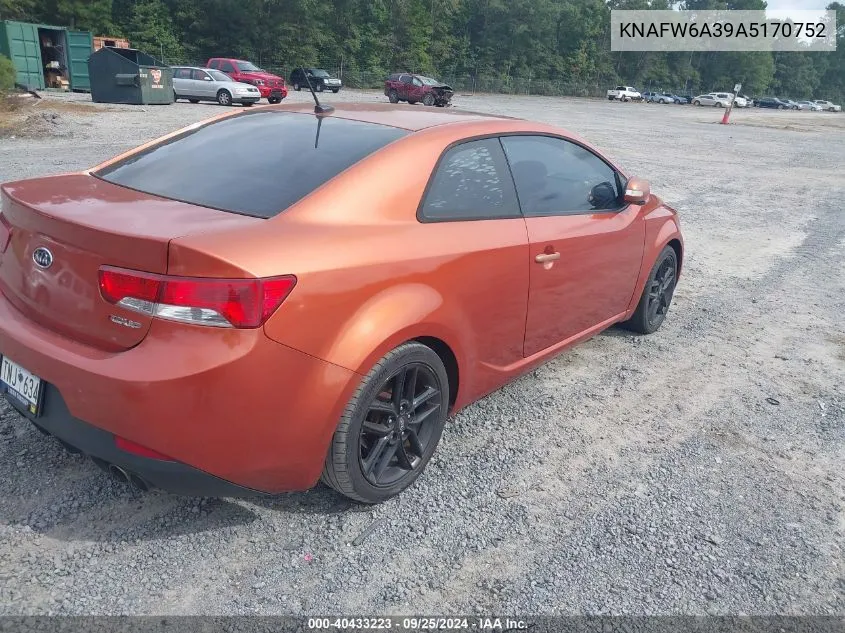 KNAFW6A39A5170752 2010 Kia Forte Koup Sx