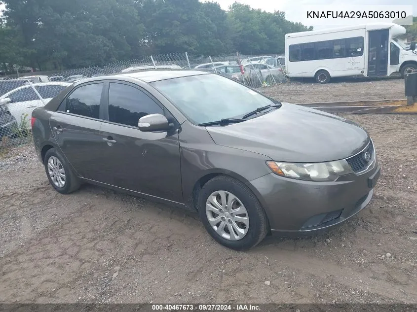 2010 Kia Forte Ex VIN: KNAFU4A29A5063010 Lot: 40467673