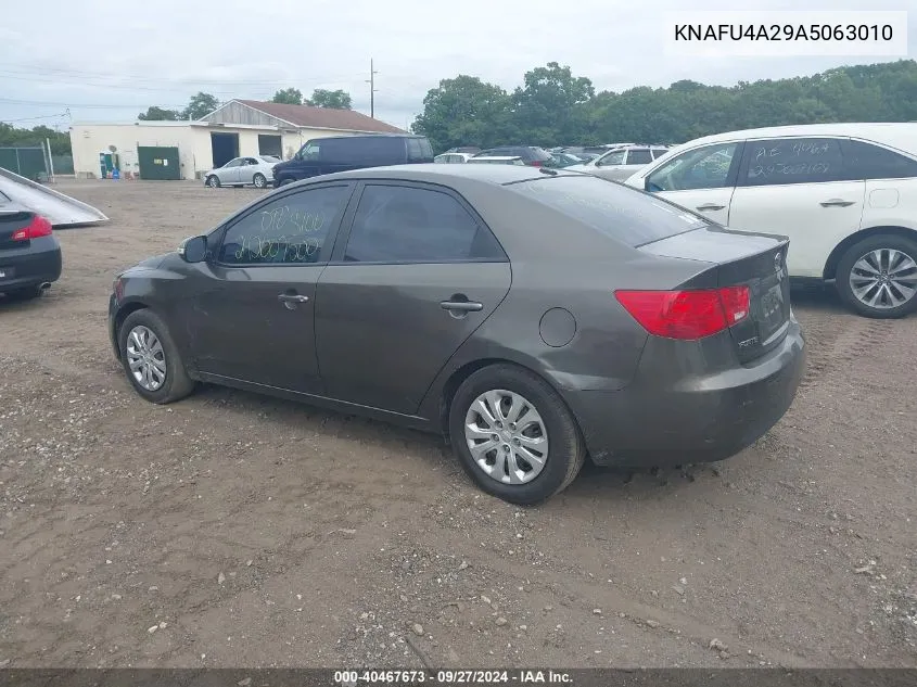 2010 Kia Forte Ex VIN: KNAFU4A29A5063010 Lot: 40467673