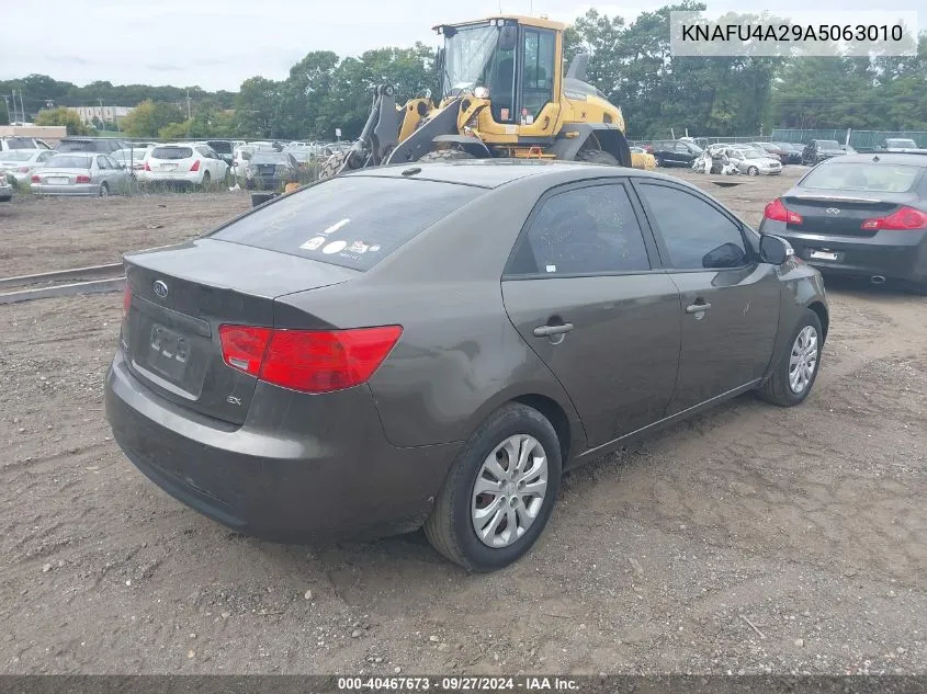 2010 Kia Forte Ex VIN: KNAFU4A29A5063010 Lot: 40467673