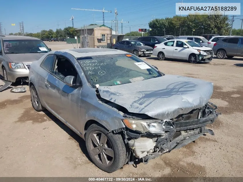 2010 Kia Forte Koup Ex VIN: KNAFU6A27A5188289 Lot: 40467722