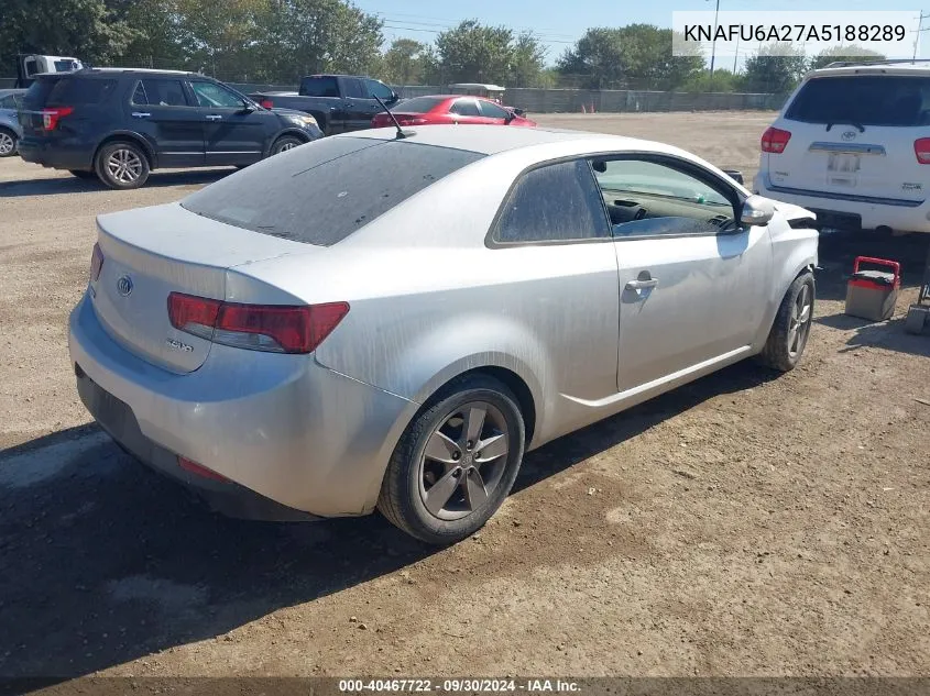 KNAFU6A27A5188289 2010 Kia Forte Koup Ex