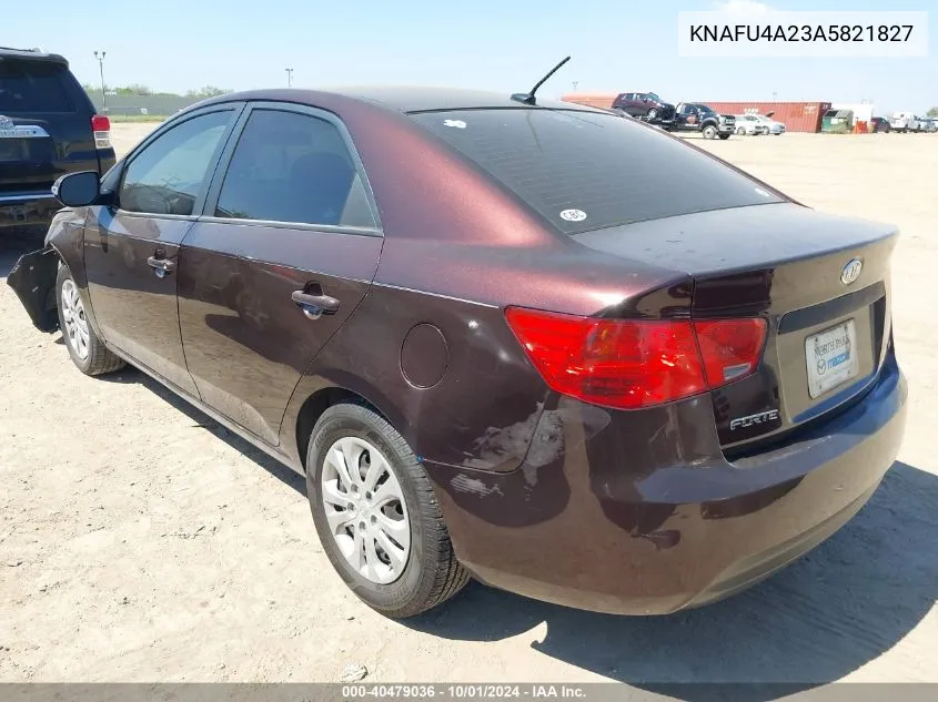 KNAFU4A23A5821827 2010 Kia Forte Ex