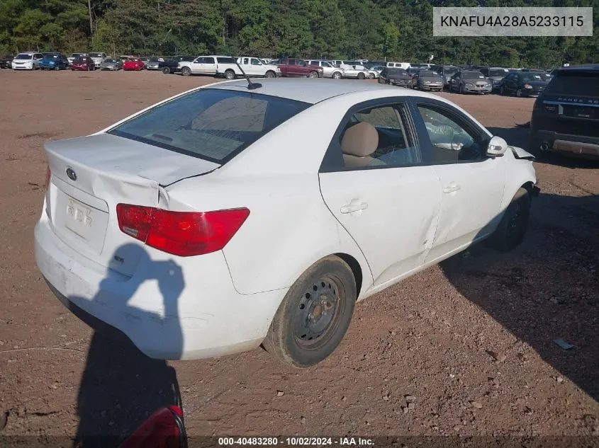 KNAFU4A28A5233115 2010 Kia Forte Ex