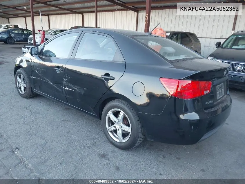 2010 Kia Forte Ex VIN: KNAFU4A22A5062362 Lot: 40489532