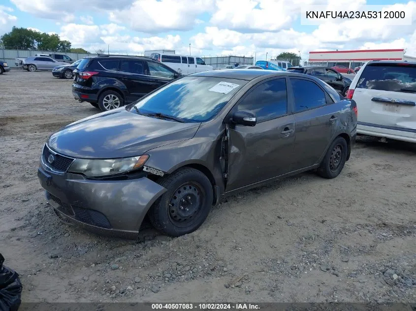 2010 Kia Forte Ex VIN: KNAFU4A23A5312000 Lot: 40507083