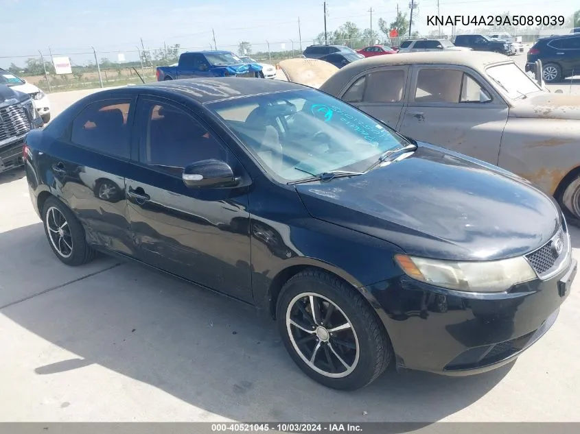 KNAFU4A29A5089039 2010 Kia Forte Ex