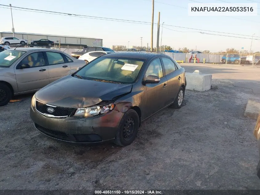 2010 Kia Forte Ex VIN: KNAFU4A22A5053516 Lot: 40531150