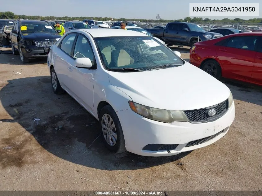 2010 Kia Forte Lx VIN: KNAFT4A29A5041950 Lot: 40531667