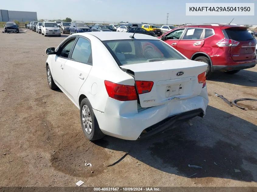 2010 Kia Forte Lx VIN: KNAFT4A29A5041950 Lot: 40531667