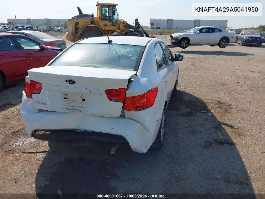 2010 Kia Forte Lx VIN: KNAFT4A29A5041950 Lot: 40531667