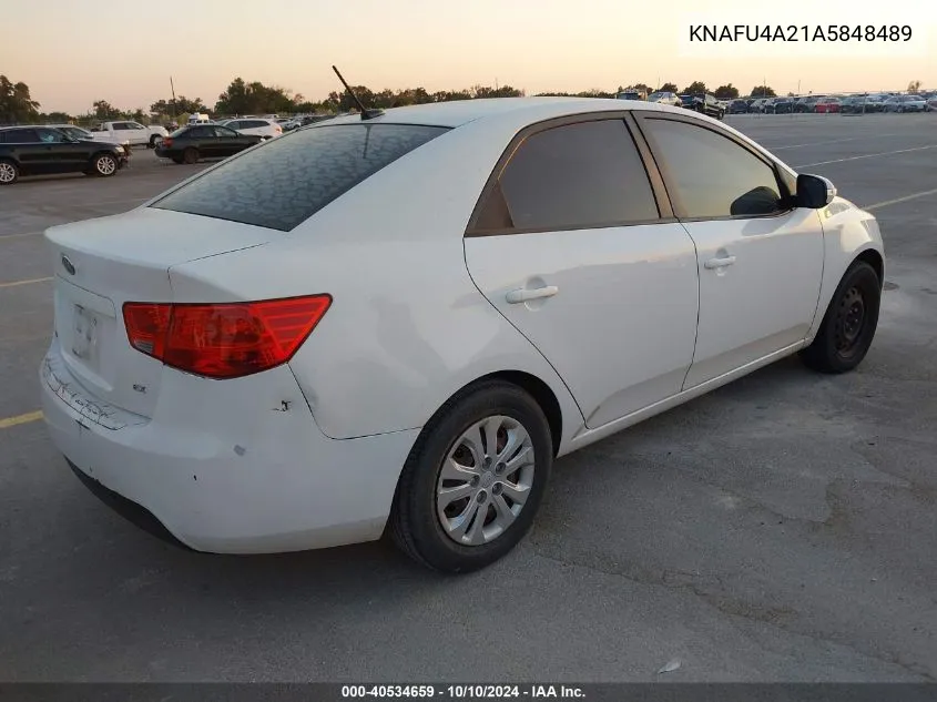 2010 Kia Forte Ex VIN: KNAFU4A21A5848489 Lot: 40534659