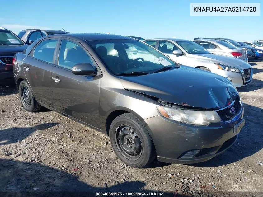 2010 Kia Forte Ex VIN: KNAFU4A27A5214720 Lot: 40543975