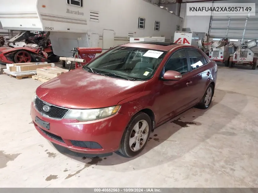 2010 Kia Forte Ex VIN: KNAFU4A2XA5057149 Lot: 40552563