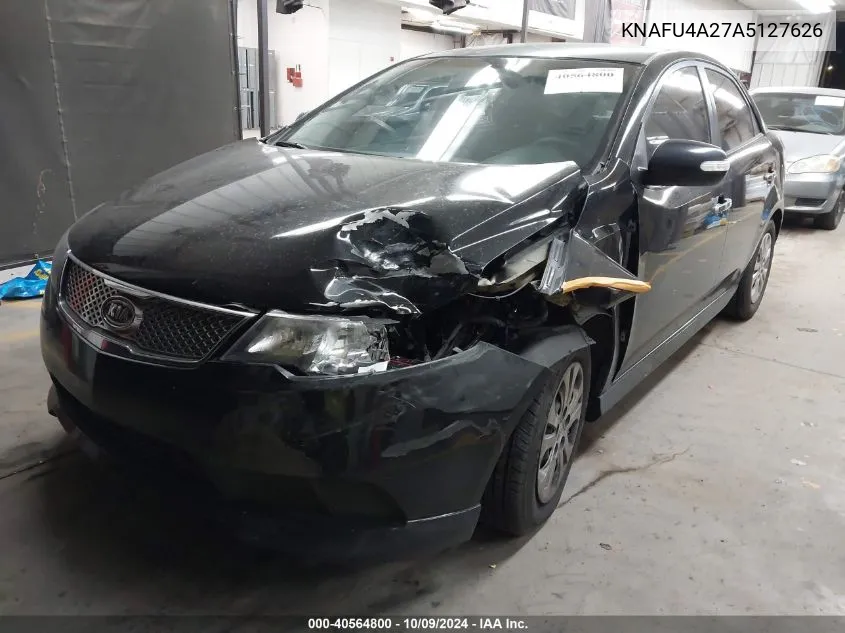 2010 Kia Forte Ex VIN: KNAFU4A27A5127626 Lot: 40564800