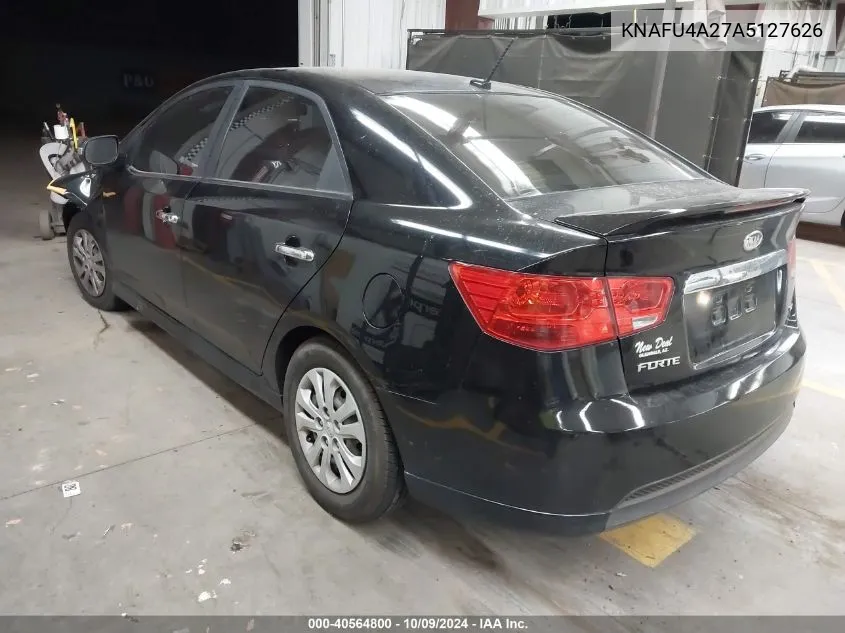 2010 Kia Forte Ex VIN: KNAFU4A27A5127626 Lot: 40564800