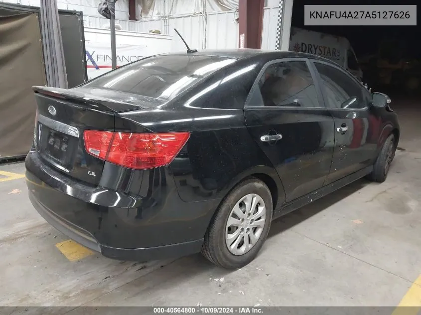 2010 Kia Forte Ex VIN: KNAFU4A27A5127626 Lot: 40564800