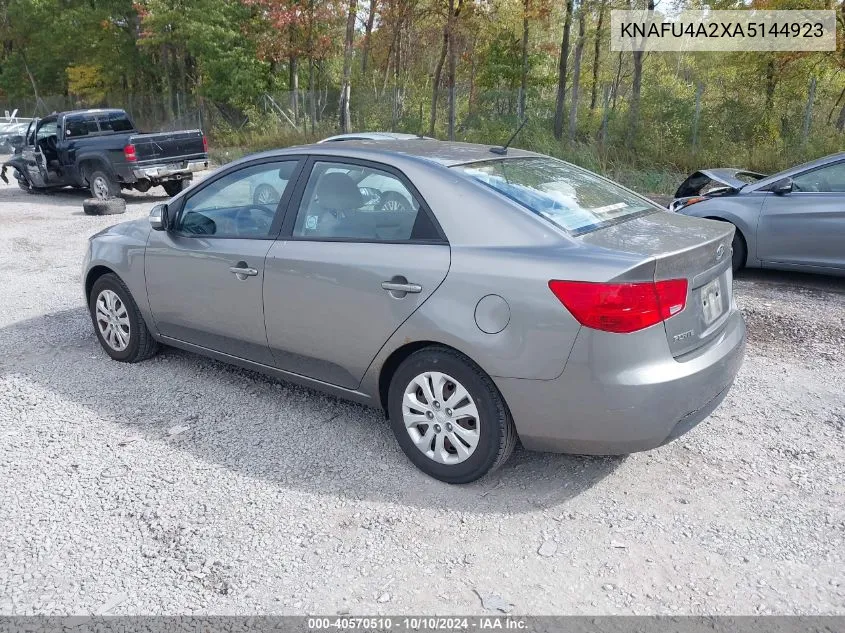 2010 Kia Forte Ex VIN: KNAFU4A2XA5144923 Lot: 40570510