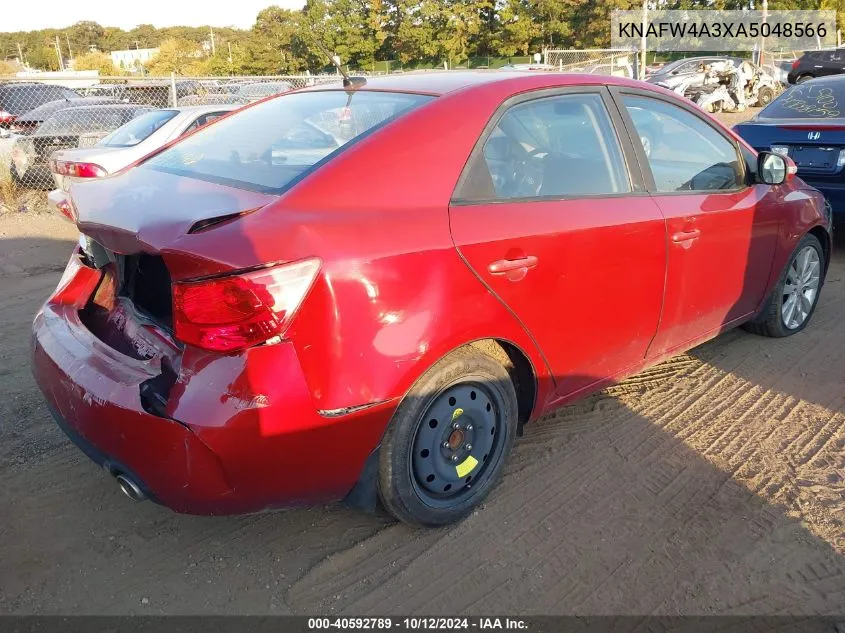 2010 Kia Forte Sx VIN: KNAFW4A3XA5048566 Lot: 40592789