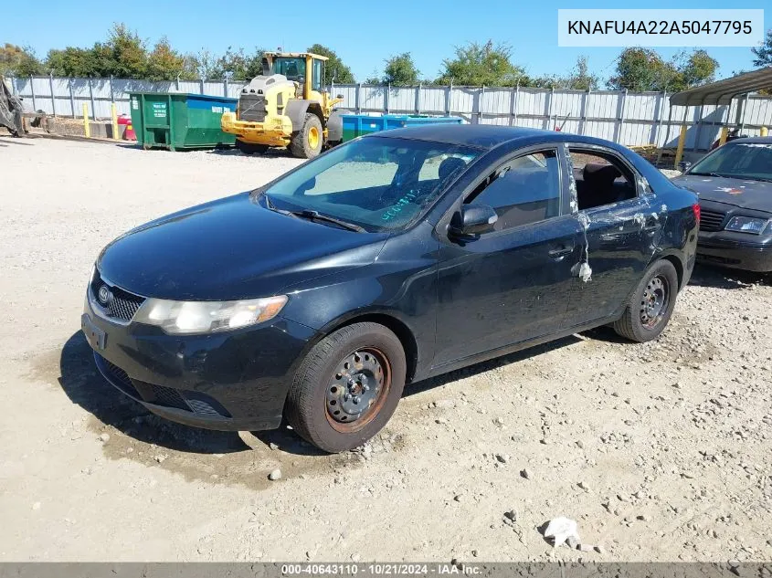 KNAFU4A22A5047795 2010 Kia Forte Ex