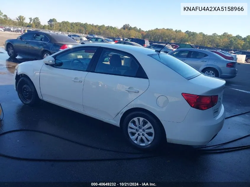 2010 Kia Forte Ex VIN: KNAFU4A2XA5158966 Lot: 40649232