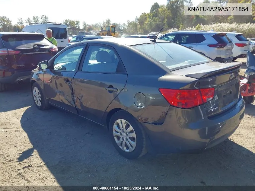 2010 Kia Forte Ex VIN: KNAFU4A29A5171854 Lot: 40661154