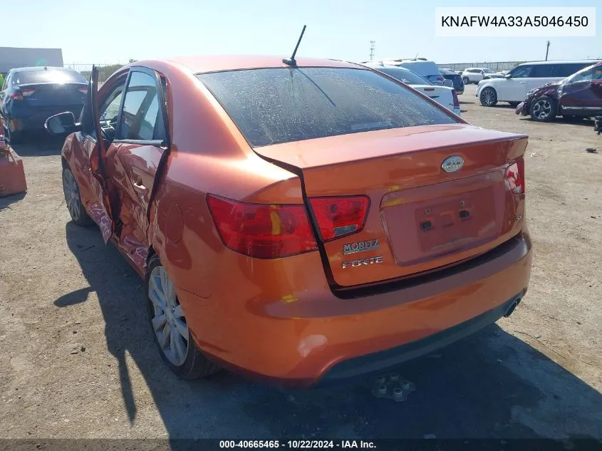 2010 Kia Forte Sx VIN: KNAFW4A33A5046450 Lot: 40665465