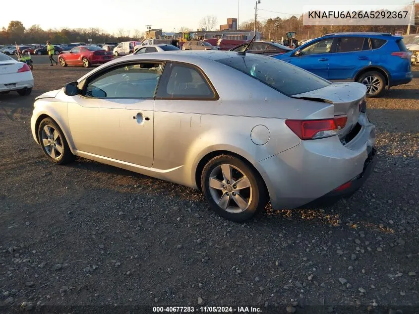 2010 Kia Forte Koup Ex VIN: KNAFU6A26A5292367 Lot: 40677283