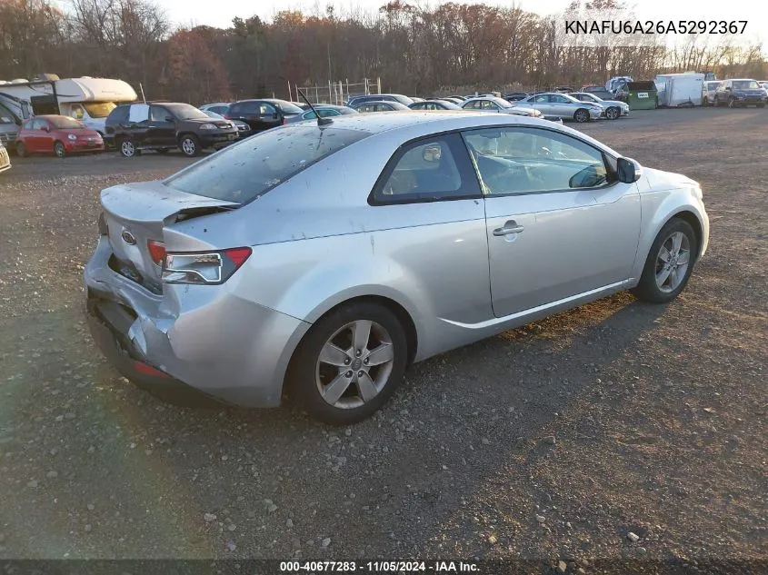 2010 Kia Forte Koup Ex VIN: KNAFU6A26A5292367 Lot: 40677283