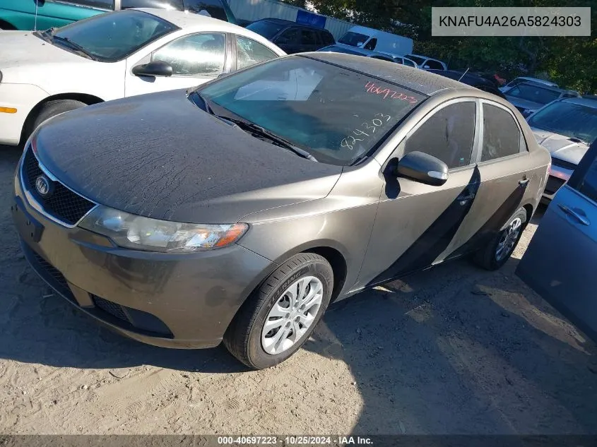 KNAFU4A26A5824303 2010 Kia Forte Ex