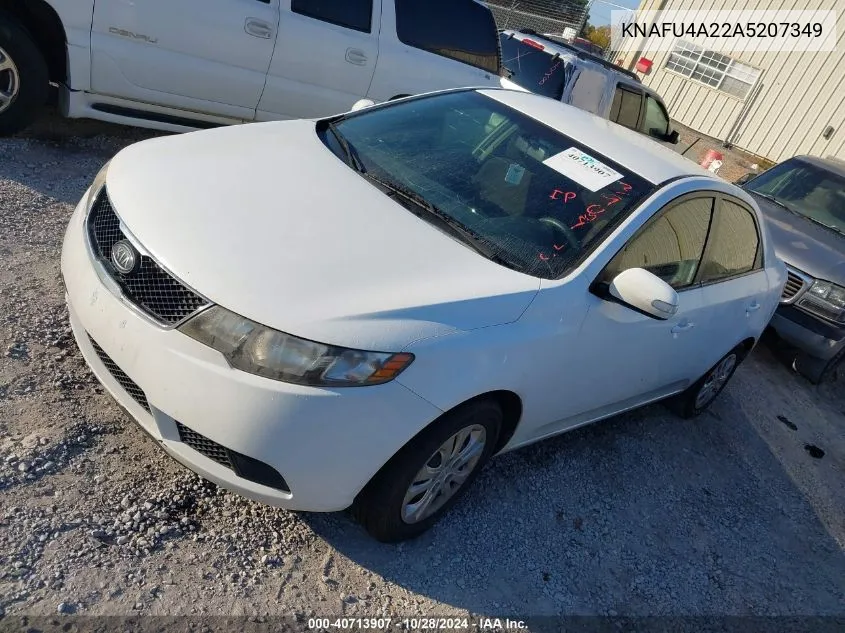 2010 Kia Forte Ex VIN: KNAFU4A22A5207349 Lot: 40713907