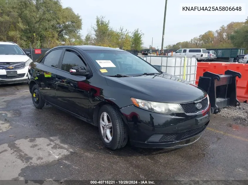 2010 Kia Forte Ex VIN: KNAFU4A25A5806648 Lot: 40715221