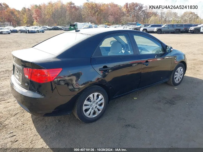 KNAFU4A26A5241830 2010 Kia Forte Ex