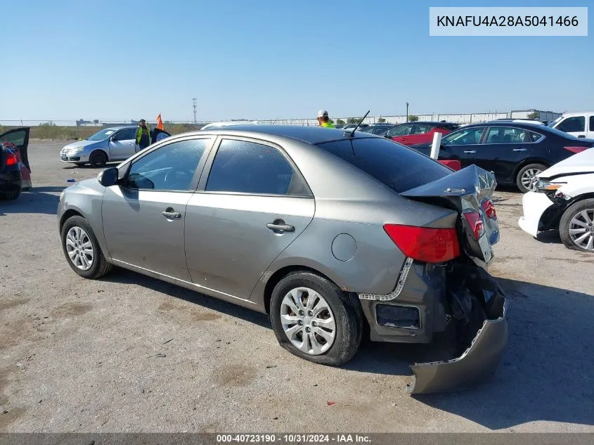 2010 Kia Forte Ex VIN: KNAFU4A28A5041466 Lot: 40723190