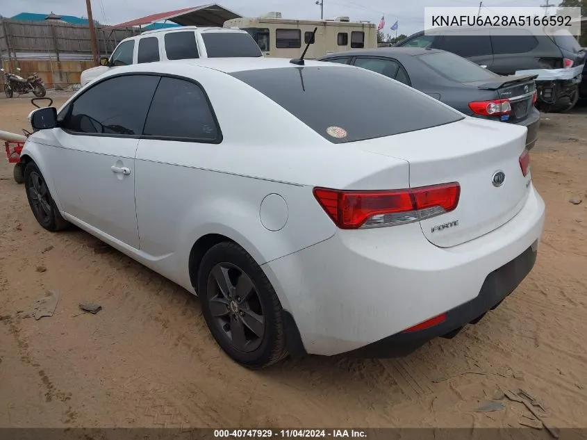 2010 Kia Forte Ex VIN: KNAFU6A28A5166592 Lot: 40747929