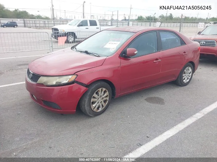 2010 Kia Forte Ex VIN: KNAFU4A21A5056245 Lot: 40762897