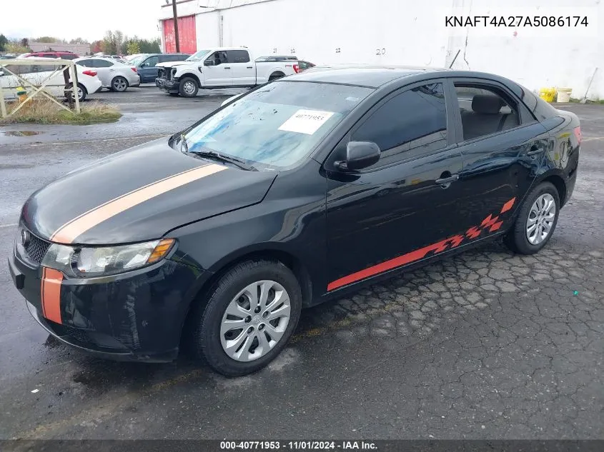 2010 Kia Forte Lx VIN: KNAFT4A27A5086174 Lot: 40771953