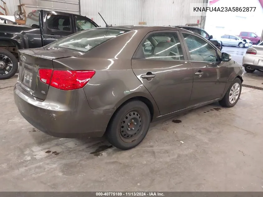 2010 Kia Forte Ex VIN: KNAFU4A23A5862877 Lot: 40775189