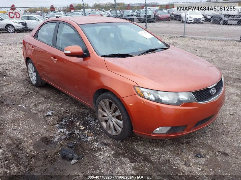 2010 Kia Forte Sx VIN: KNAFW4A34A5081255 Lot: 40778920