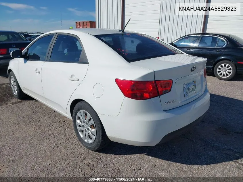 2010 Kia Forte Ex VIN: KNAFU4A24A5829323 Lot: 40779668