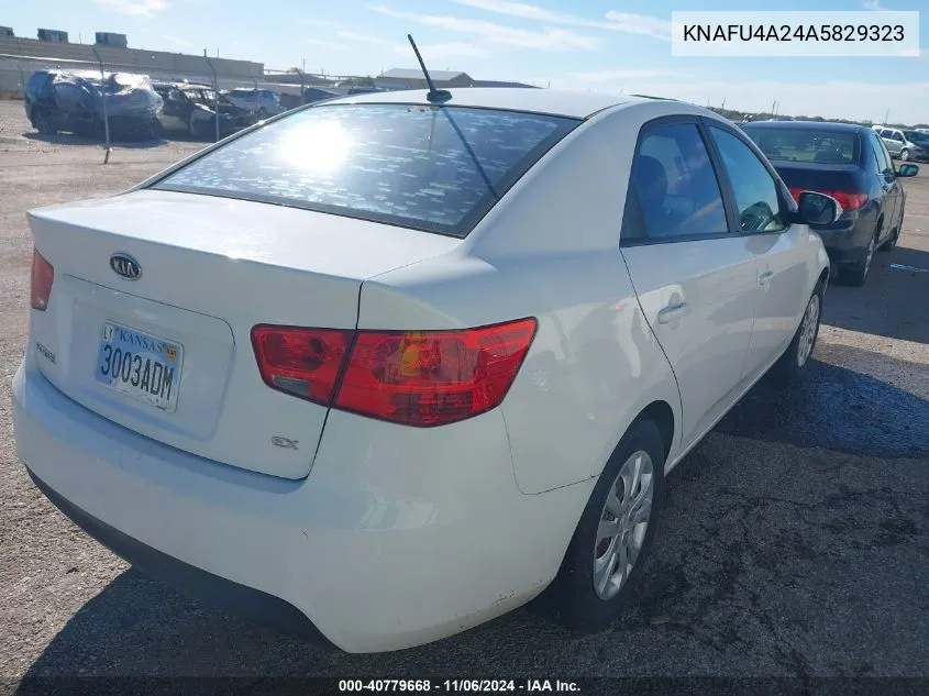 2010 Kia Forte Ex VIN: KNAFU4A24A5829323 Lot: 40779668