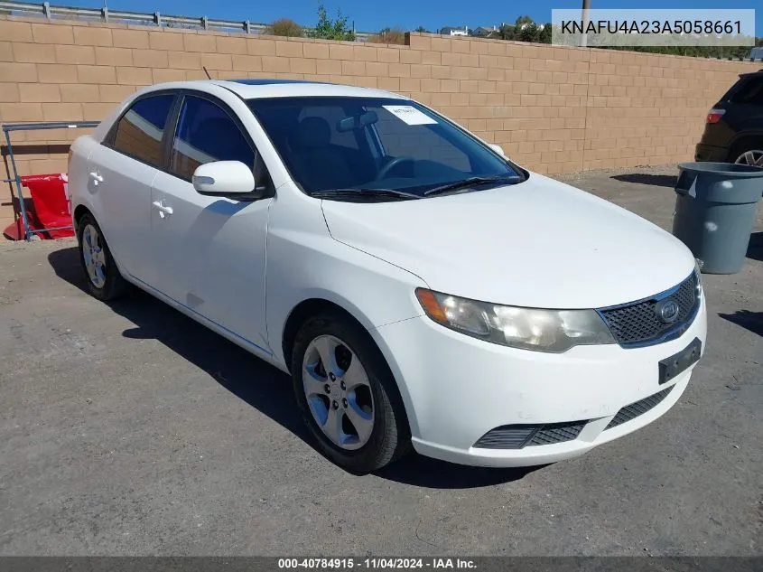 2010 Kia Forte Ex VIN: KNAFU4A23A5058661 Lot: 40784915