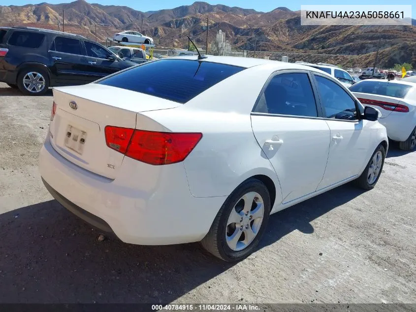 2010 Kia Forte Ex VIN: KNAFU4A23A5058661 Lot: 40784915